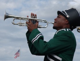 DSU trumpet student