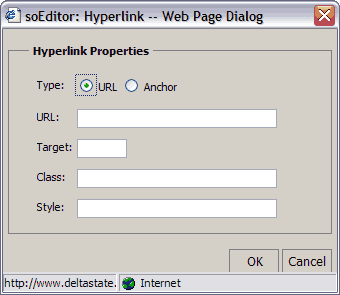 Creating and Breaking Hyperlinks Example