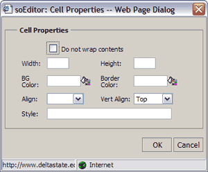 Create a Table Example