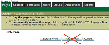Delete a Page Example