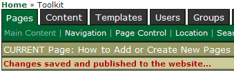 Create a Container Page Example