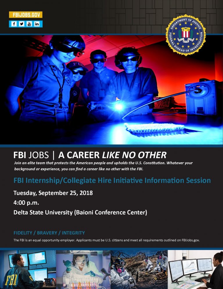 FBI Internship/Collegiate Hire Initiative Information Session News