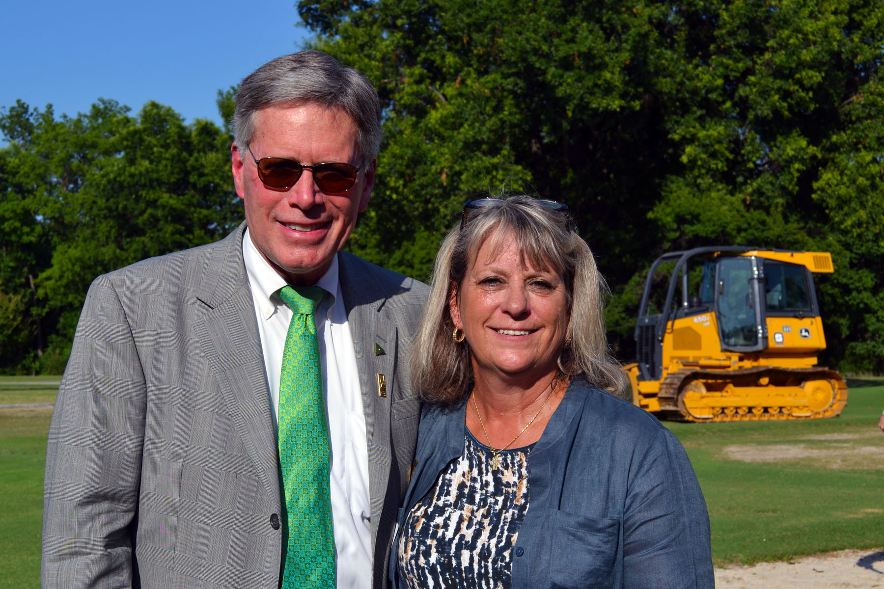Photo: Delta State President William LaForge and Cleveland Music Foundation President Lucy Janoush break ground for GRAMMY Museum at Delta State.
