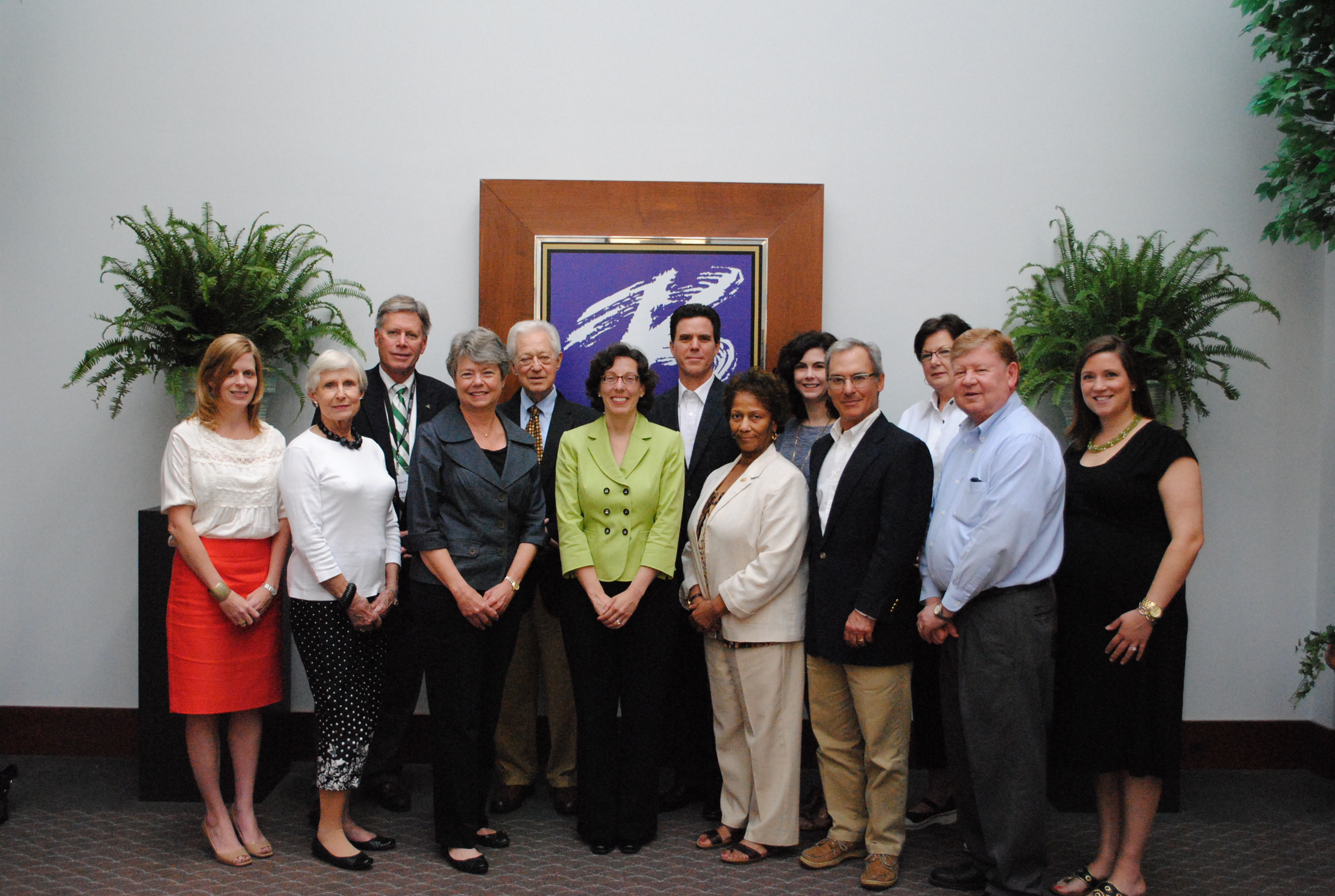 Photo: The Bologna Performing Arts Center Advisory Board meets with DSU President Bill LaForge after their regular monthly meeting.