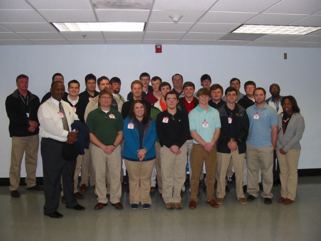 Photo: Front row L to R: Sam Washington, Brett Oleis, Lauren E. Morgan, Garrett Gee, Colin Conway, Christopher M. Mederios, Austin Jenkins, Arlechia D. Nisby.  Second Row L to R: John McCormick, David O. James, Kelby Godlove, Austin Taylor, Tyler K. Densford, Jarid S. Roan, Edwin K. McCurdy, Herbert Tyson. Back Row L to R: David McCormick, Justin R. Ainsworth, Jacob Creely, Michael Parker, Chance D. Beicker, Justin Holt, Derek L. Deck, Hunter Logan, Brady Osborne.