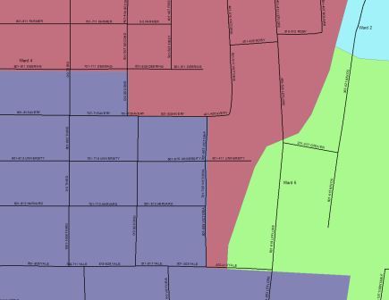 A sample of the election precinct map, developed by the Center for Interdisciplinary Geospatial Information Technologies at Delta State, with E911 streets is shown below. Additional work is required to not only add more data and information to the map, but to align layers geographically so that they match up more precisely. 