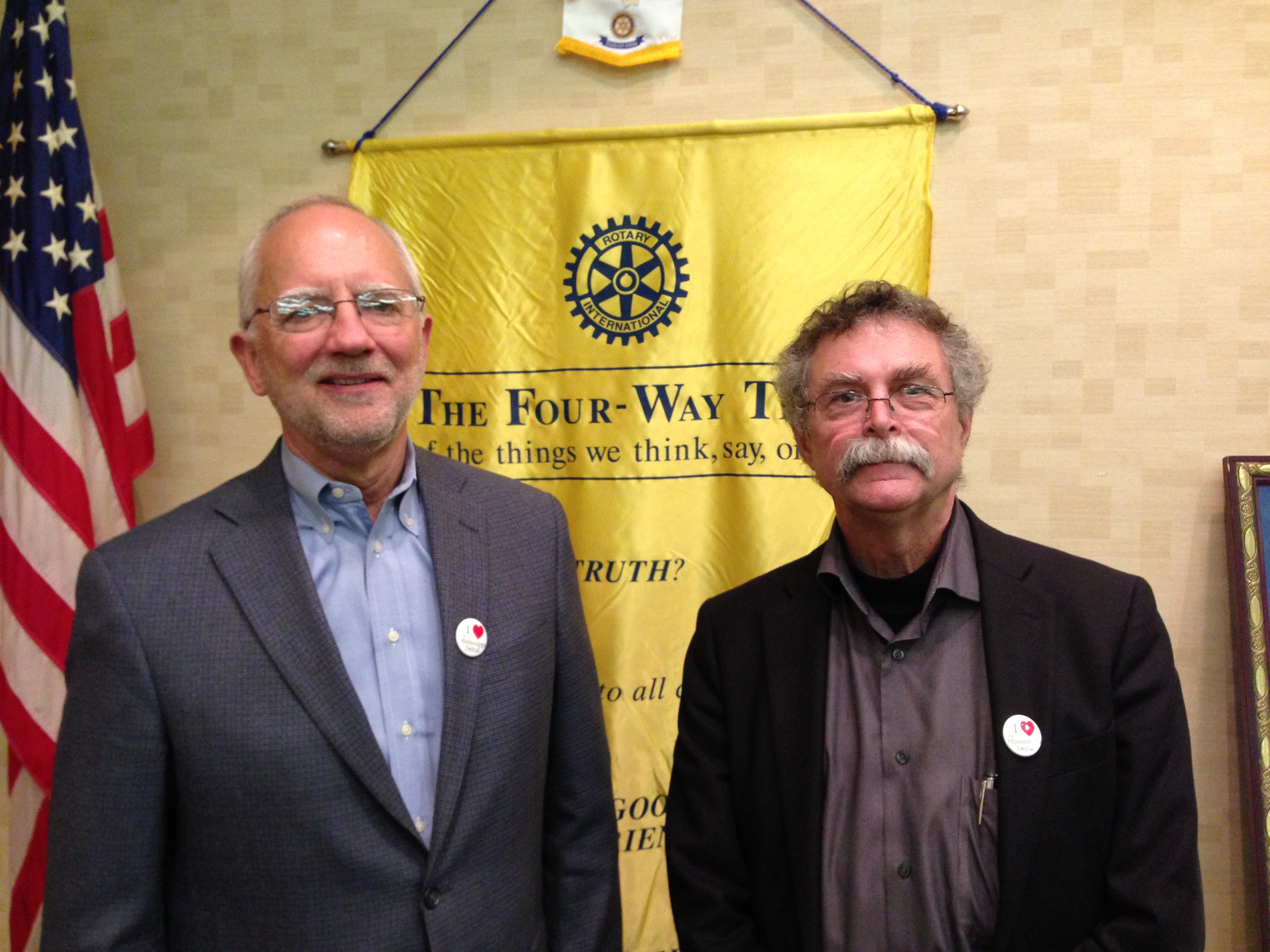 Photo:  Tom Pittman (L) and Luther Brown (R).  Photo by Barry Bouchillon