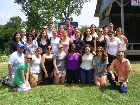 Participants pictured at Dockery Farms birthplace of the blues.  