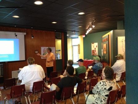 Dr. Luther Brown, Director of the Delta Center for Culture and Learning, gives a presentation at Winterville Mounds.