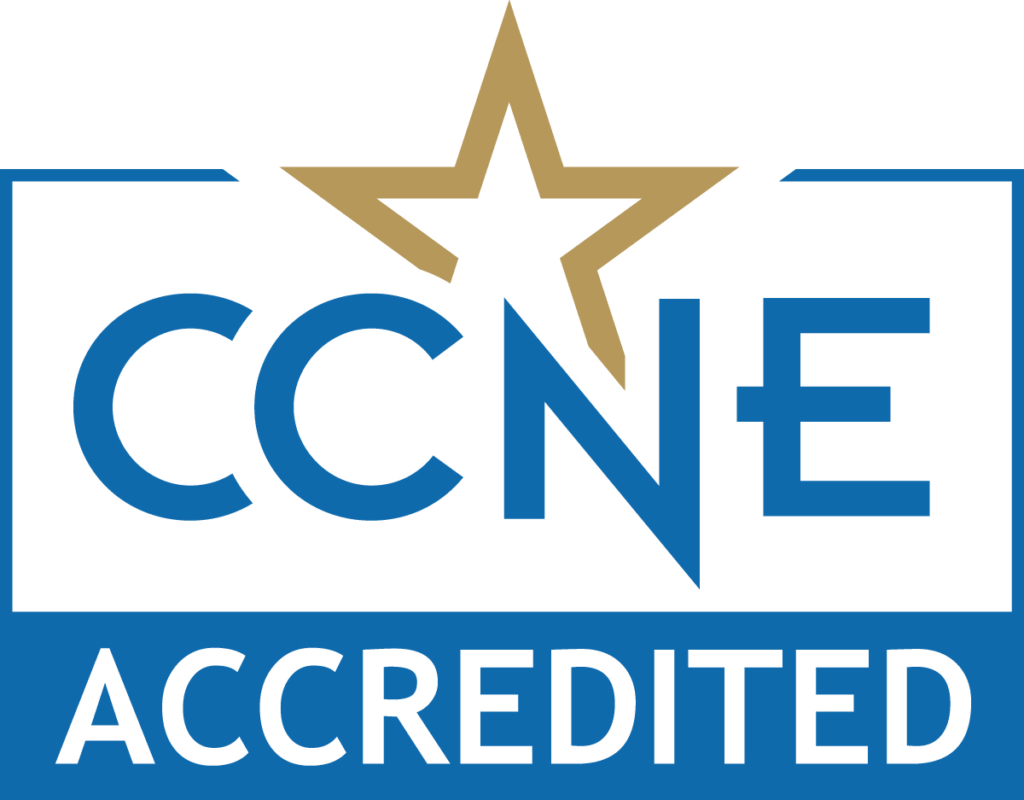 CCNE Accreditation badge