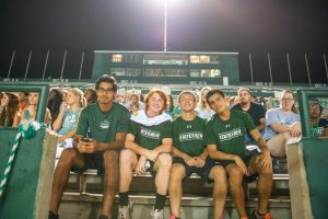 The First Year Seminar program hosts the annual back-to-school pep rally at Parker Field-McCool Stadium