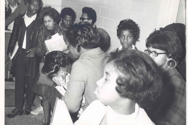 Left to right: Thomas Freeman, Roy Allen, Carole Cole Garner, Don
Sutton, Beverly Perkins, Mary Lewis, Mary Carter, Lee Greene, Joyce Dugan, Barbara McClinton