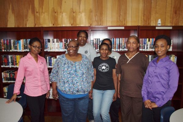 Shaw Public Library in Shaw, MS on June 9, 2014. Pictured: AmeriCorps*VISTA members Sharon Grose (l) and Aubreisha Hackler (r)with program participants.

Educational workshop on breast cancer awareness and breast health at the Presentation Sisters Center in Shaw was held on October 9, 2014. The workshop was presented by Gail Bailey, Project Coordinator.