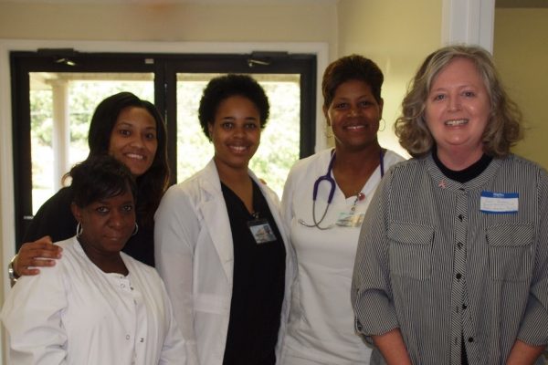 Held at Sycamore Street Church of Christ in Greenwood, MS on May 17, 2014. Pictured: Gail Bailey (right) and nurses.