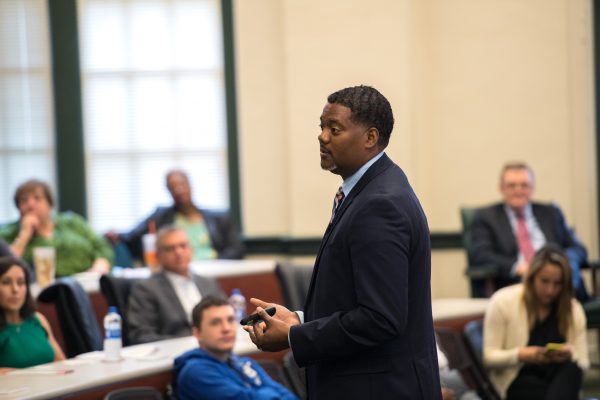 Rodney Francis, director of human resources for Nissan North America in Canton, MS, is another Delta State graduate to participate in the symposium.