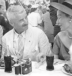 William Faulkner engaged in conversation at Delta Council