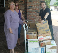 Lynn Shurden of the Bolivar County Library System, Heather Kovarcik  of the Delta Center and Andy Olson of the Bolivar County Library System.