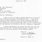 Burt Rheinhardt letter