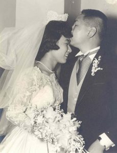 Bride and groom, photography, B&W.