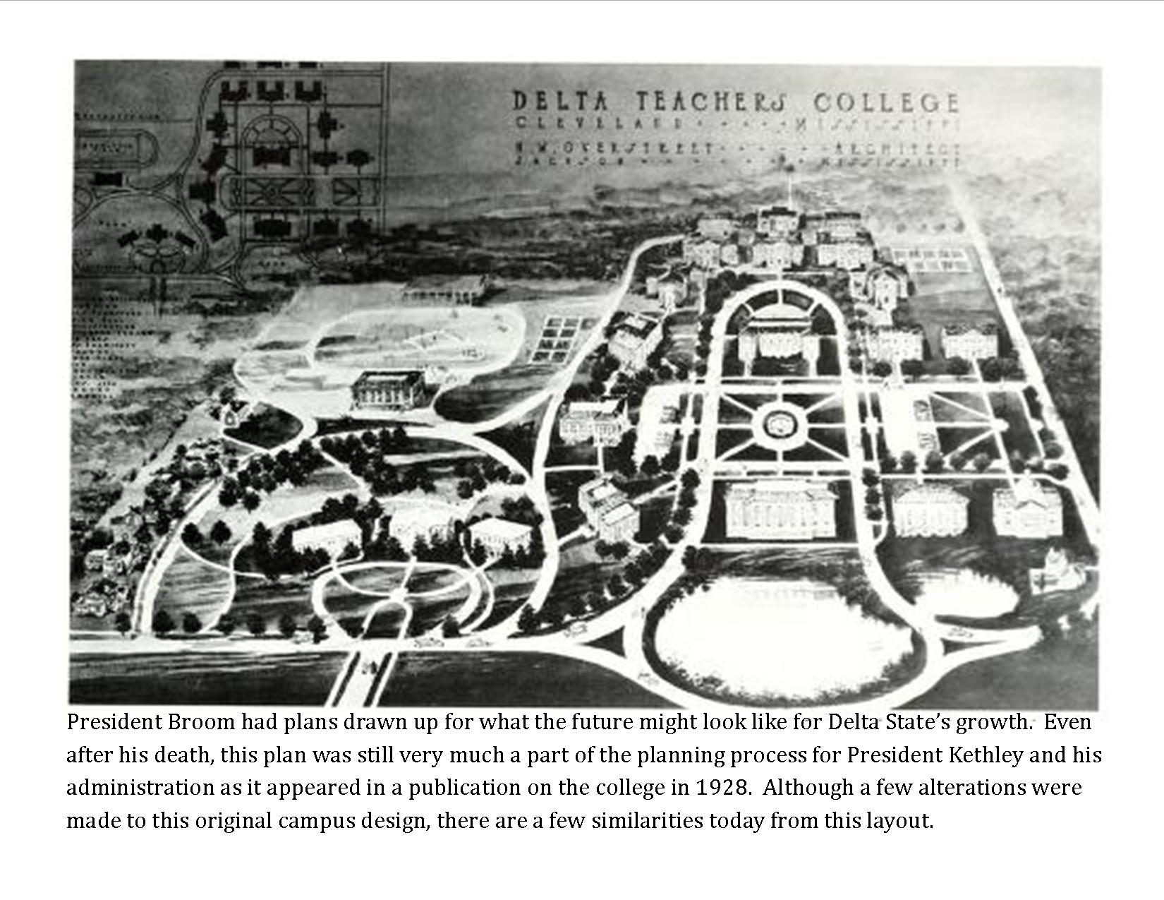 Aerial Map of the Original Campus Layout