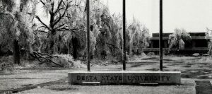 The quad during the Ice storm, 1994