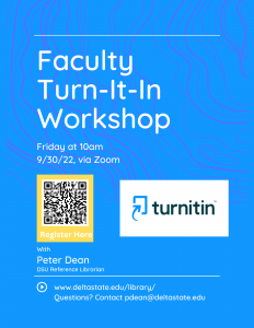 Faculty Turn It In Workshop September 30 2022