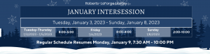 January 2023 Intercession Hours