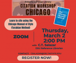 Chicago Citation Style Workshop March 2 2023