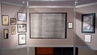 Presidential documents and photos displayed