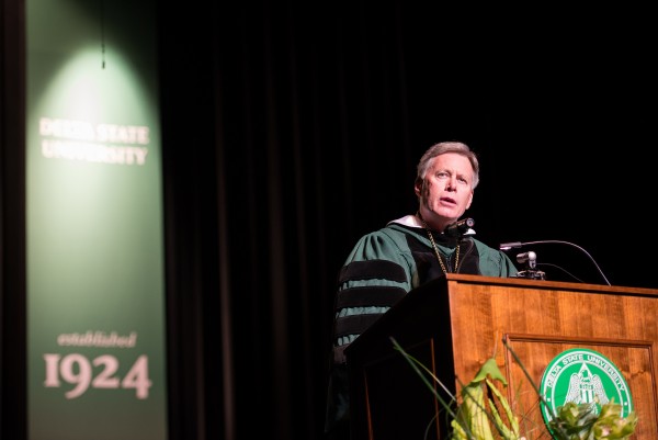 William N. LaForge inaugurated as Delta State's eighth president.
