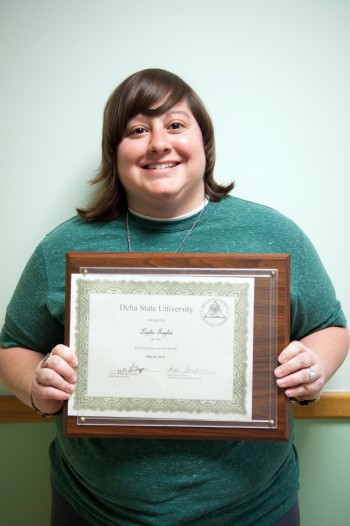 Lezlie Taylor, teacher at the Hamilton White Child Development Center, is Delta State’s March 2014 Employee of the Month.