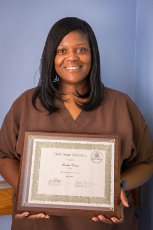 Brenda Dumas, teacher at the Hamilton-White Child Development Center, is Delta State’s July 2014 Employee of the Month.