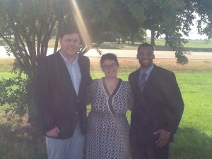 Dr. Otis Pickett (l to r), Owen and Dr. Patrick Elliot Alexander.