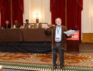 “Recognizing Our Shared History” panelists were led by moderator Dr. Luis Hoyos. Photo by David Keith.
