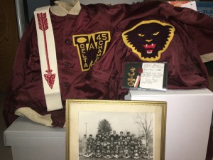 Drew High School jackets donated to the museum by brothers Fun and Fon Pang. 