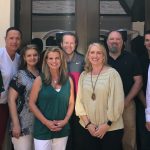 Greater Jackson Area Alumni Event planning committee: (left to right) Jeffrey Farris '04; Jeff Arnold '91; Lisa Grantham '88; Renee Deweese '92; Johnathan Stark '99; Mandy Gardner '07; John Fletcher '91; John Stringer '05; and Will Crump '05.