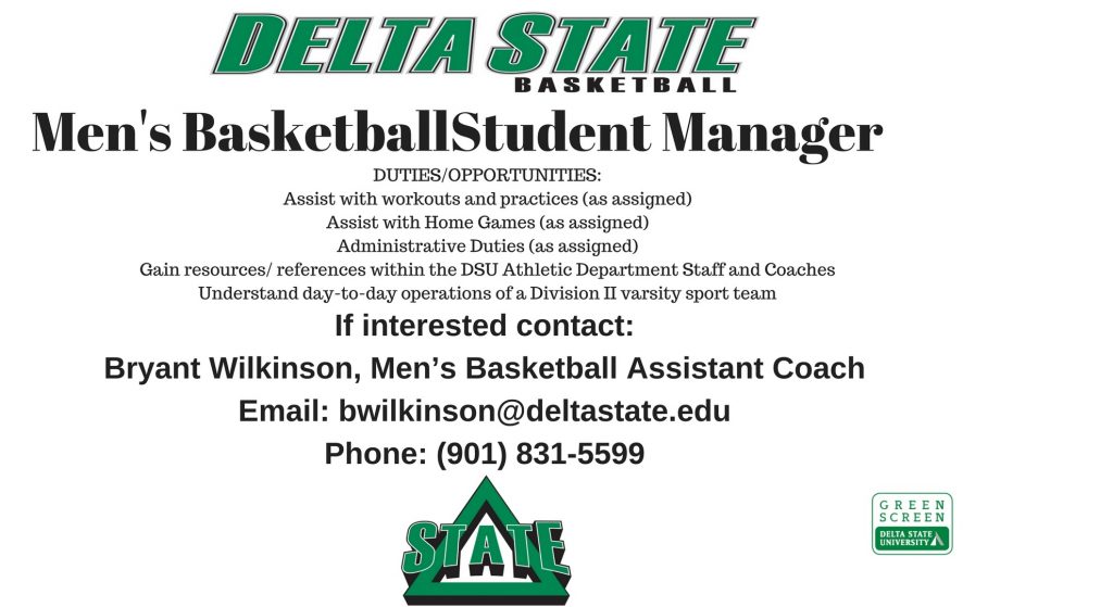 Men's basketball hiring student manager News and Events