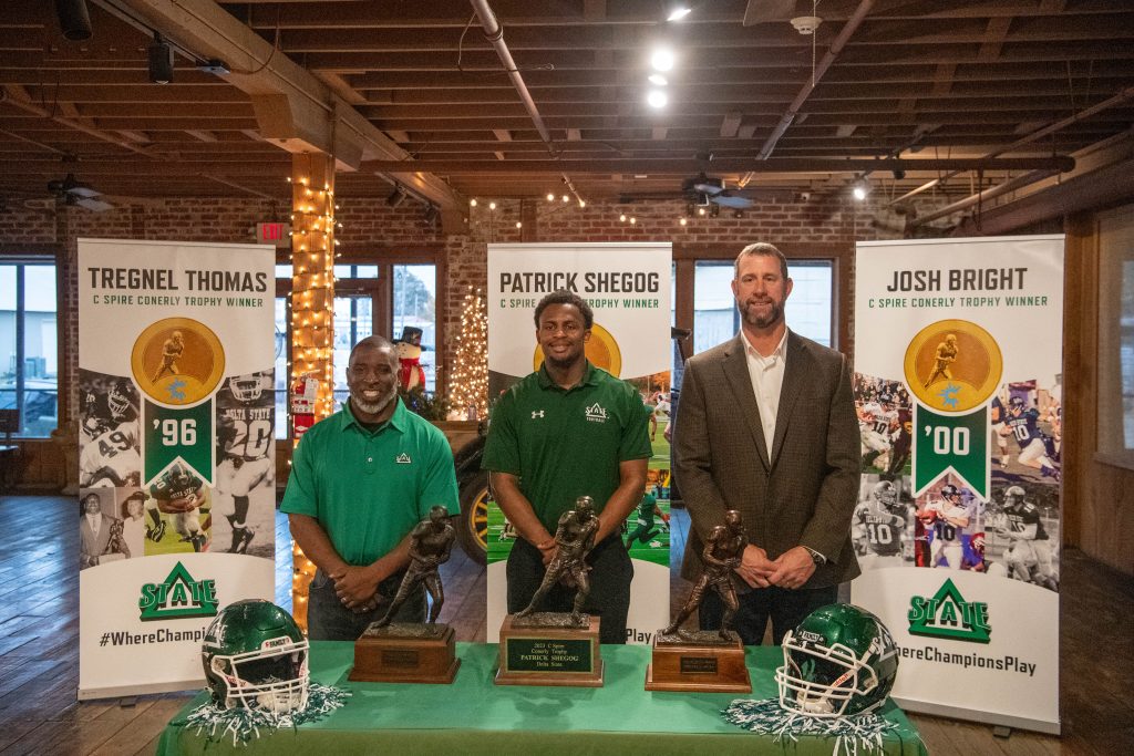 Past, present DSU C Spire Conerly Trophy winners honored with reception News and Events