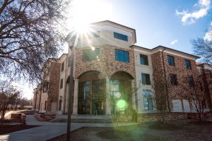 Foundation residence hall in the afternoon.