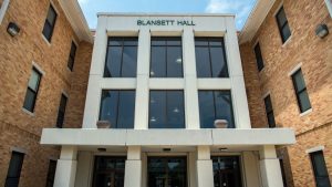 Exterior view of Blansett residence hall.