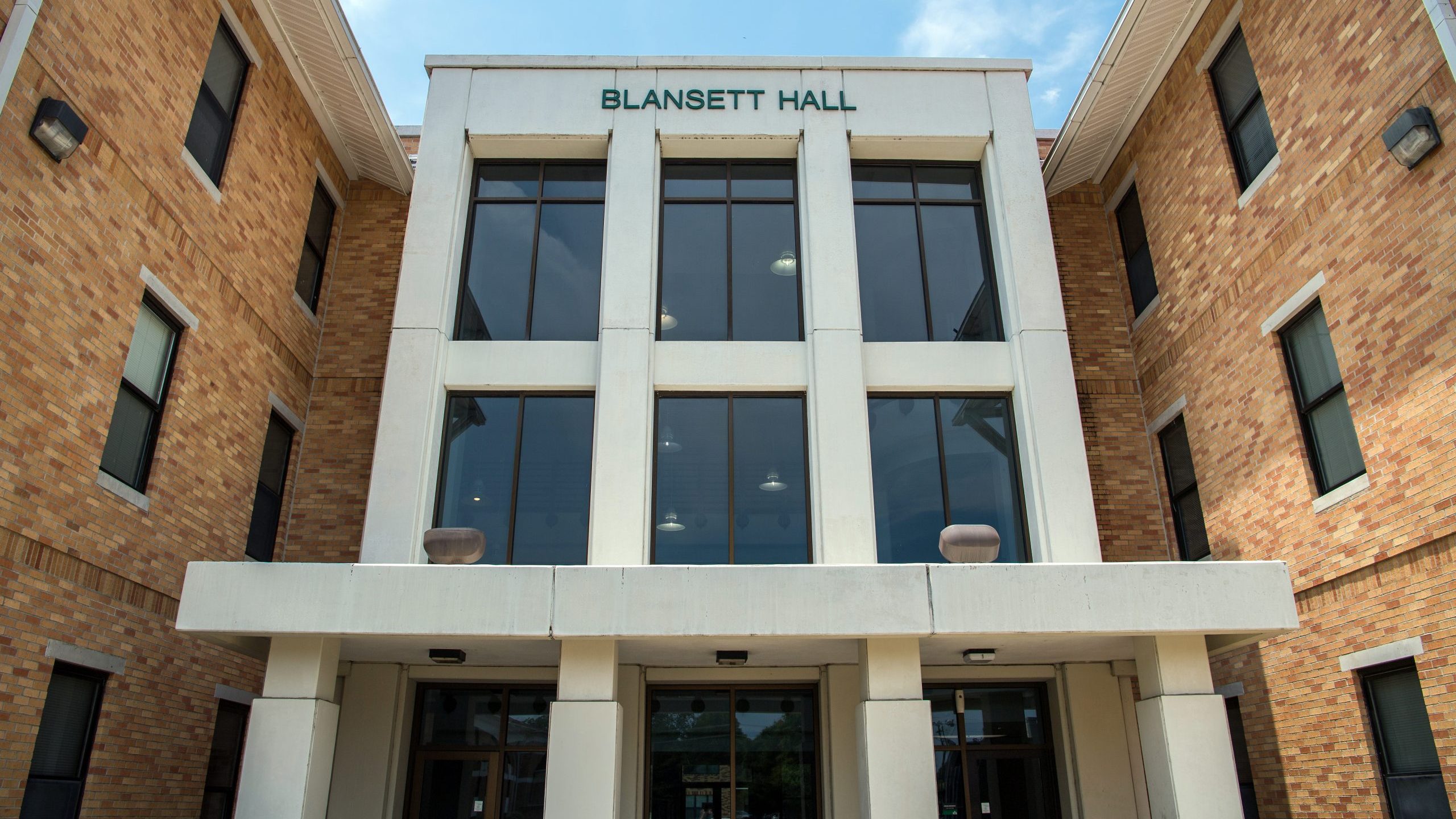 Exterior view of Blansett residence hall.