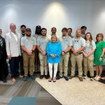 students from the ag aviation program posing with program leaders